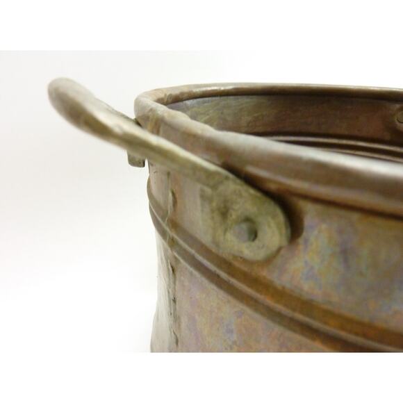 Vintage Copper Pot 7 x 6 Planter Box Storage - Picture 3 of 7